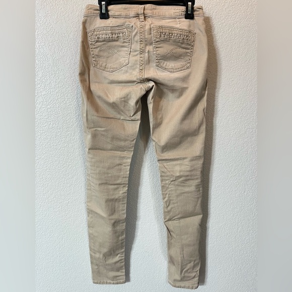 Silver Jeans Gwen Chino Skinny Fit Khaki Pants Size W 26/ L31 - Picture 7 of 8
